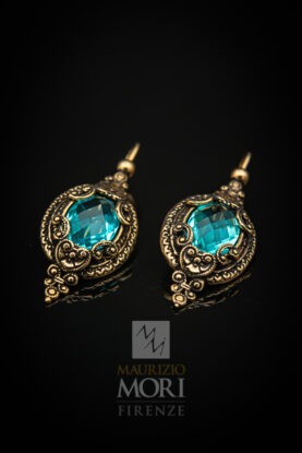 Винтажные серьги Maurizio Mori OR-31619-BLU