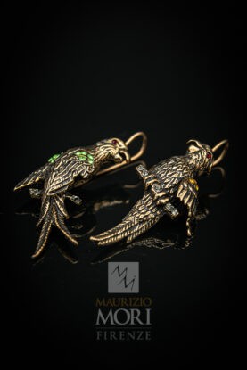 Винтажные серьги Maurizio Mori OR-Pappagallo